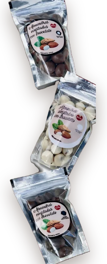 Bolsas de almendras con chocolate Anyulín