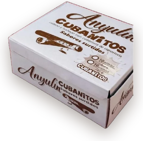 Caja de cubanitos Anyulín sabores surtidos