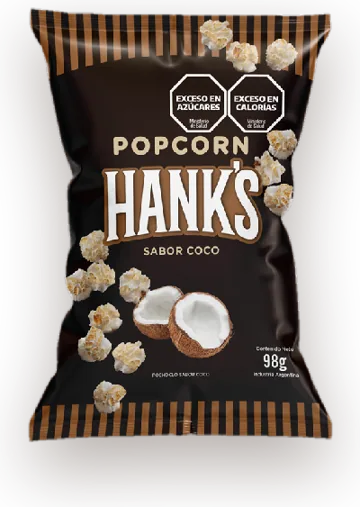 Pochoclo Hank's sabor coco