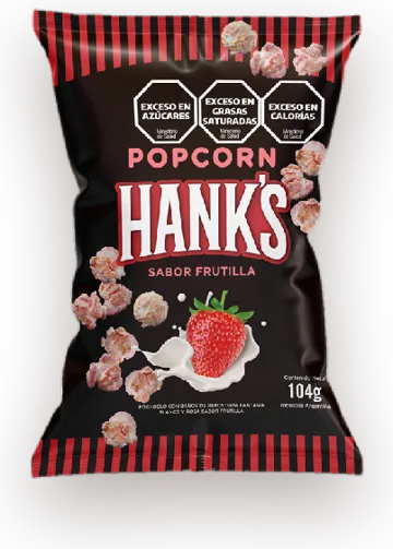 Pochoclo Hank's sabor frutilla