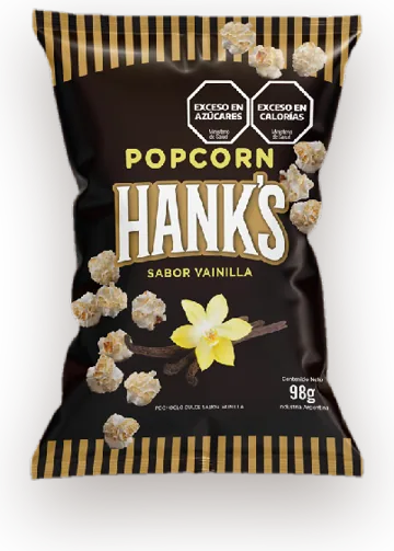 Pochoclo Hank's sabor vainilla