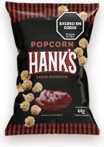 Pochoclo Hank's sabor barbacoa 44 g
