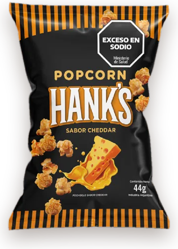 Pochoclo Hank's sabor cheddar 44 g